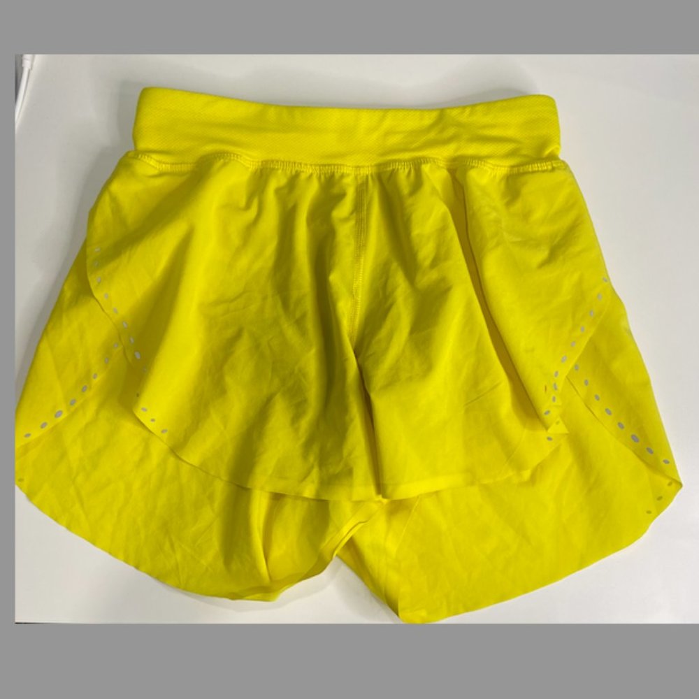 3 inch yellow lululemon shorts